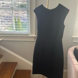 Jcrew cap sleeve two tone dress